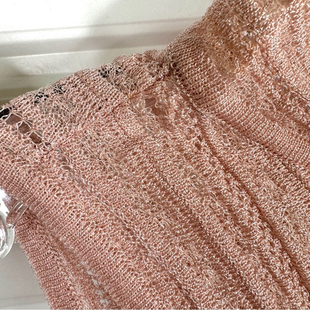 MISSONI A Line Woven Dress NEW Size 42 Blush PInk - Picture 6 of 16
